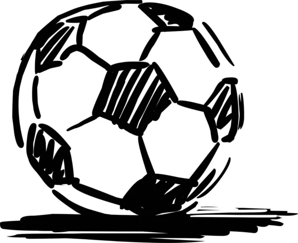 Soccer Ball Illustration White Background — Stock Photo, Image