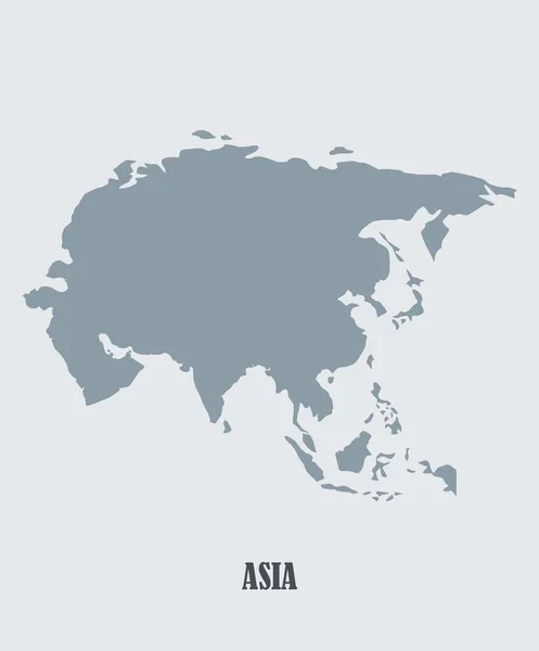 Asia Mapa Silueta Ilustración — Foto de Stock