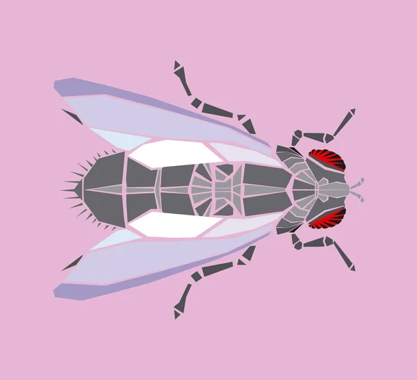 Flyg Illustration Rosa Bakgrund — Stockfoto