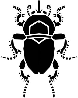 Bok böceği basit bir illüstrasyon.