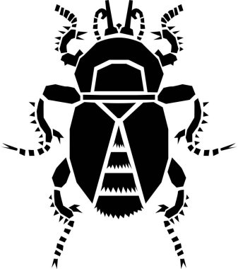 Bok böceği basit bir illüstrasyon.