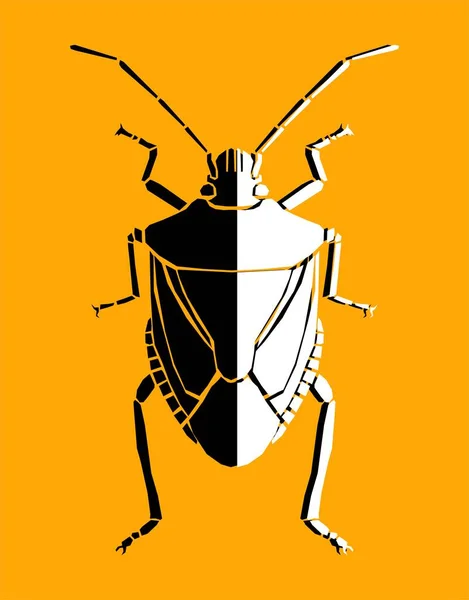Käfer Insektensymbol Flacher Abbildung — Stockfoto