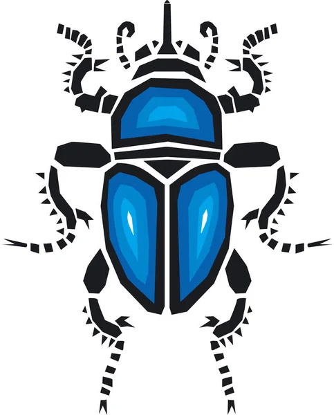 Dung Beetle Einfache Illustration — Stockfoto