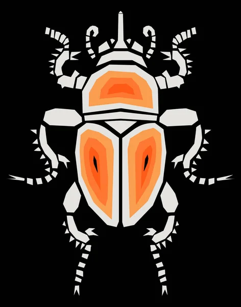 Dung Beetle Simple Illustration — Stock Photo, Image