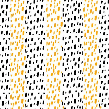 Siyah ve beyaz noktalı kusursuz desen.