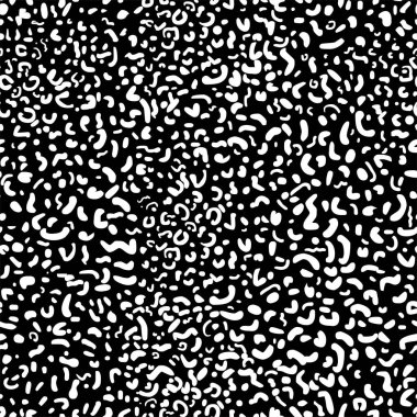 Siyah ve beyaz mürekkep darbeleriyle kusursuz desen. soyut illüstrasyon