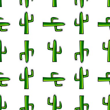 Kaktüssüz beyaz desen