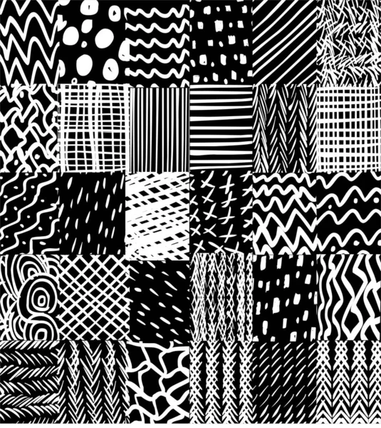 Set Seamless Geometric Patterns Abstract Illustration — Stock Photo, Image