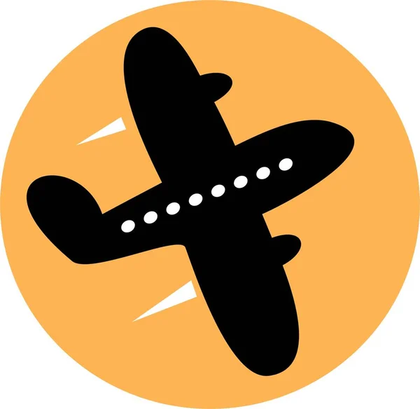 Hand Drawn Design Element Airplane — Stock Photo, Image