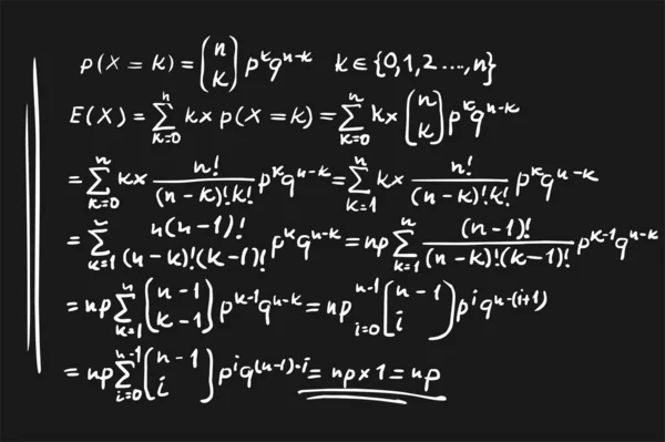 Illustrazione formule matematiche — Foto Stock