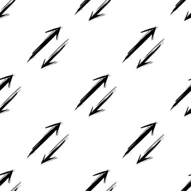 Oklar işaretli. Gri arkaplanda siyah beyaz.