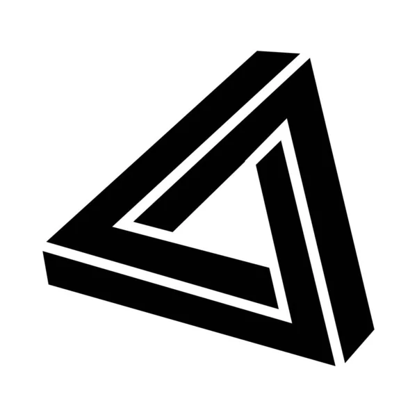 Illustration Abstract Black Triangle — Stock Photo, Image