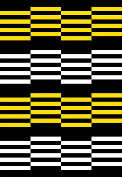 Seamless Pattern Black White Stripes — Stock Photo, Image