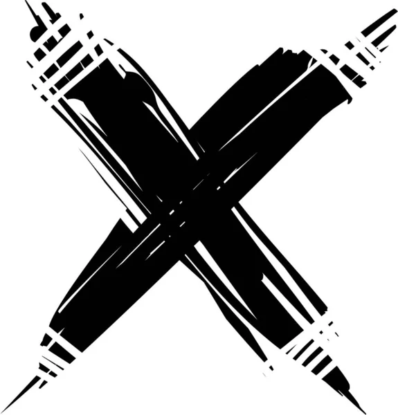 Hand Drawn Design Element Cross — Stock Photo, Image