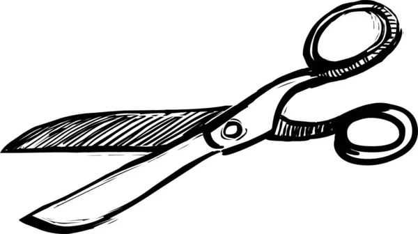 Vintage Scissors Illustration Auf Weißem Hintergrund — Stockfoto