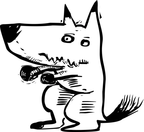Engraçado Inglês Bulldog Ilustração — Fotografia de Stock