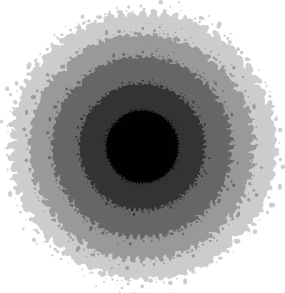 白い円で描かれた同心円の螺旋 — ストック写真