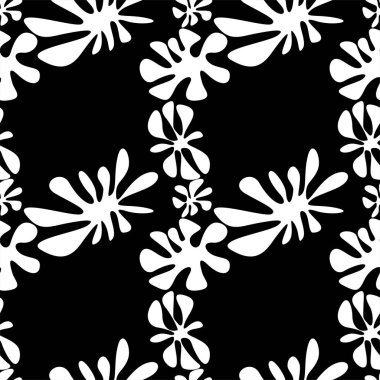 Soyut çiçekler pürüzsüz desen