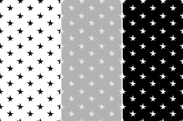 Set Seamless Pattern Stars — Stock Photo, Image