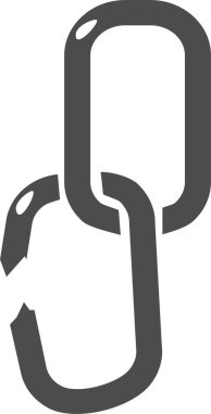 Kırık halkalı siyah zincir