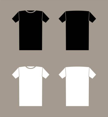 Gri arkaplanda t-shirt şablonları