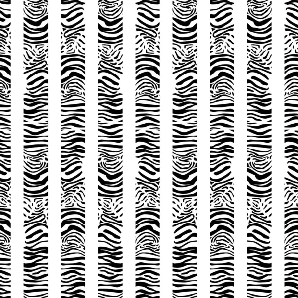 Abstract Naadloos Zebra Print Patroon — Stockfoto