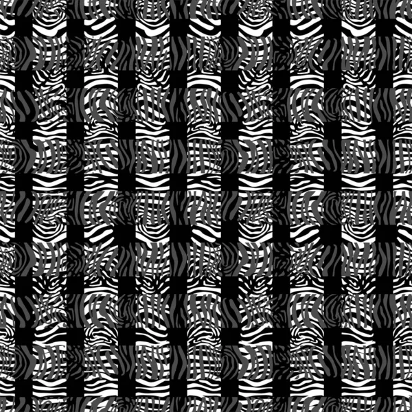Abstrakt Sömlös Zebra Tryck Mönster — Stockfoto