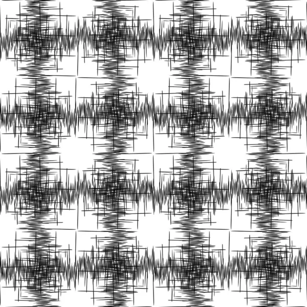Naadloos Zwart Wit Abstract Patroon Van Geometrische Vormen — Stockfoto