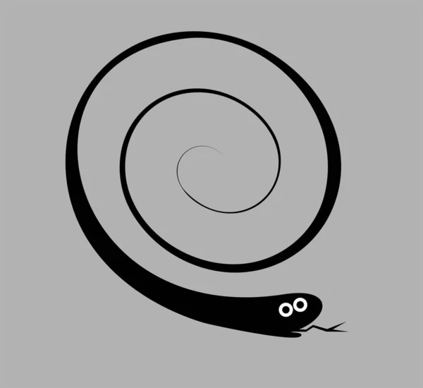 ヘビのアイコンの抽象的なイラスト — ストック写真
