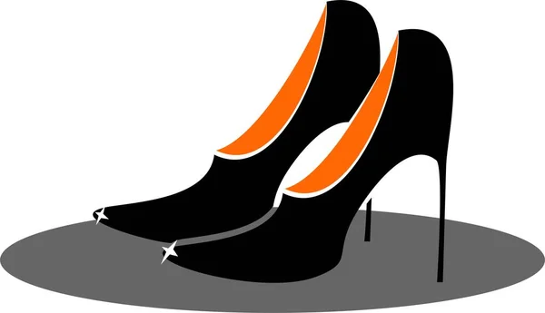 High Heels Shoes Silhouette Icon — Stock Photo, Image