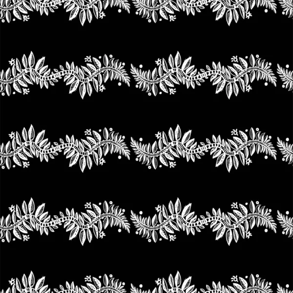 Abstract Naadloos Patroon Met Bladeren — Stockfoto