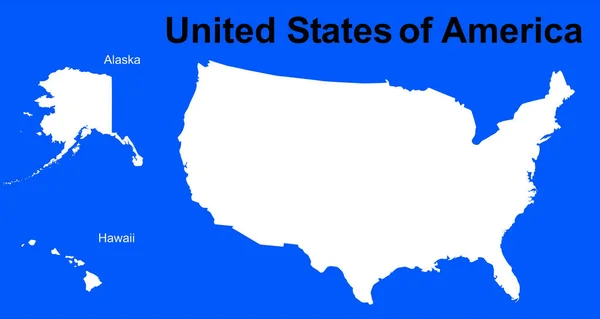 Stany Zjednoczone Ameryki Mapa — Zdjęcie stockowe