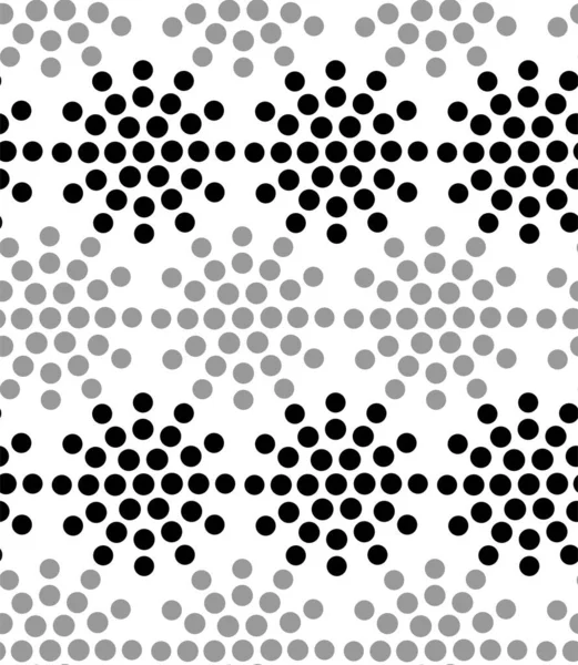 点線の円でシームレスなパターン — ストック写真