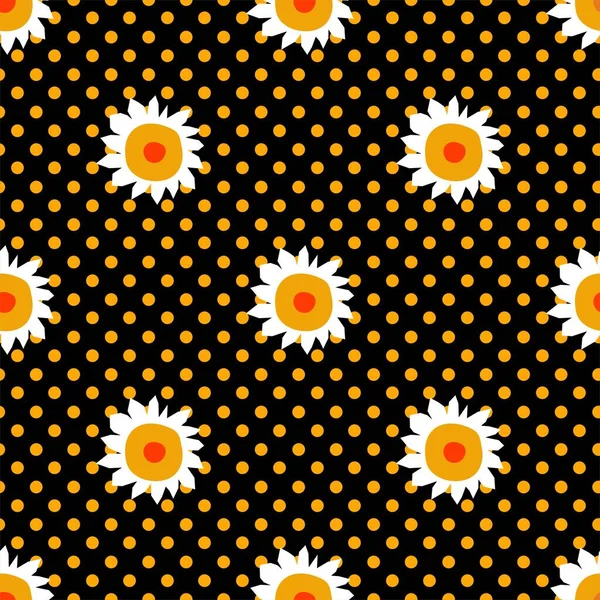 Abstract Seamless Pattern Daisies — Stock Photo, Image