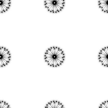 Karahindiba desenli dekoratif kusursuz desen