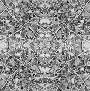 Geometrik kaleydoskopik soyut arkaplan