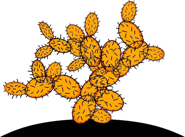 Cactus in flower pot illustration