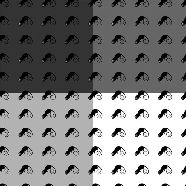 白地にシャメオンのシームレスなパターン — ストック写真