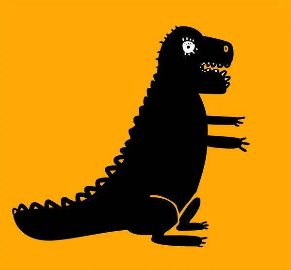cute illustration of funny dinosaur