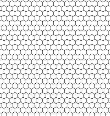 Altıgenlerin kusursuz geometrik deseni 