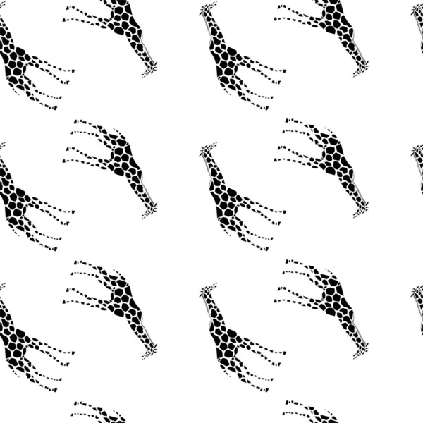 Abstraktes Nahtloses Muster Mit Giraffen — Stockfoto