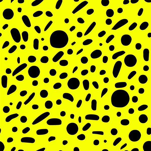 seamless pattern with black spots