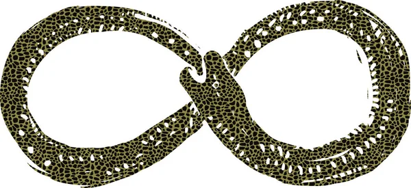 Ручной Рисунок Элемента Дизайна Уроборос Змея — стоковое фото