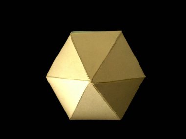 soyut geometrik kristal şekil 