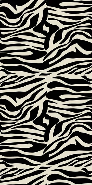 Seamless Zebra Pattern Abstract Animal Stripes Print — Stock Photo, Image