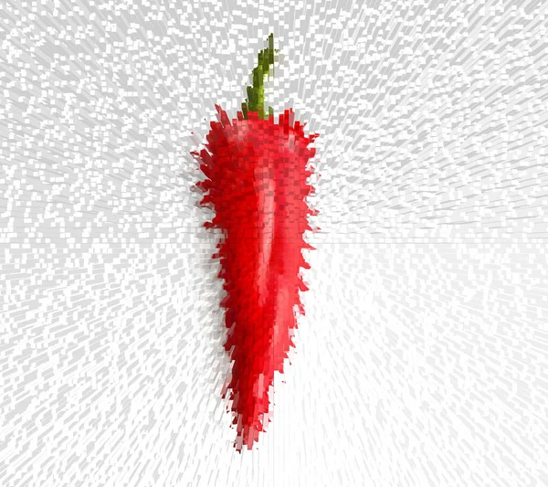 Red Peppers White Background — Stock Photo, Image