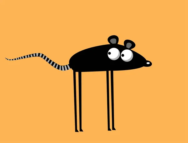 Illustration Funny Cartoon Mouse — 스톡 사진