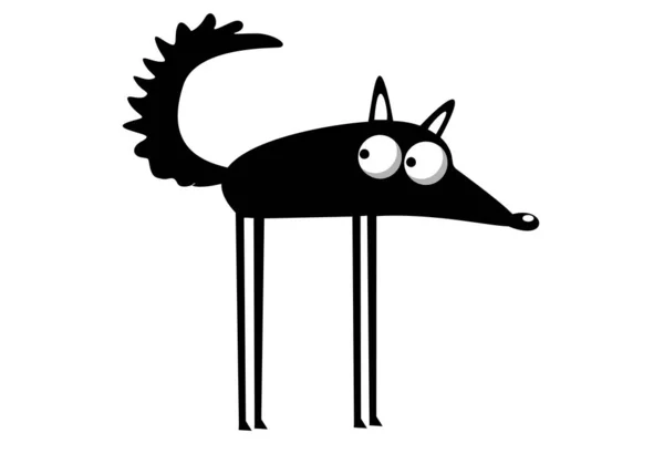 Ilustrace Vtipné Kreslené Lišky — Stock fotografie