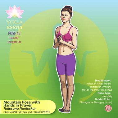 Yoga dağ poz 2