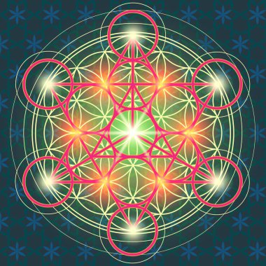 Kutsal geometri çiçek IV